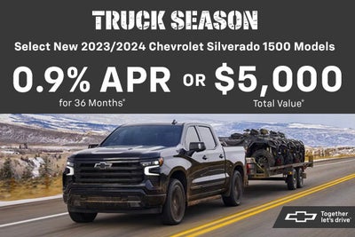 Select New 2023/2024 Chevrolet Silverado 1500 Models