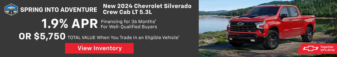 New 2024 Chevrolet Silverado Crew Cab LT 5.3L 