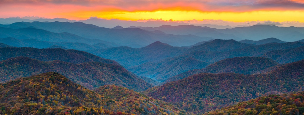 Sevierville, TN at Sunset