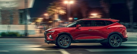 Exterior beauty of the 2021 Chevrolet Blazer available at Morristown Chevrolet