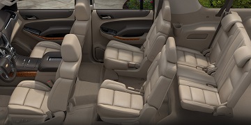 Interior appearance of the 2021 Chevrolet Suburban available at Morristown Chevrolet