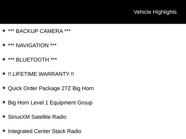 2022 RAM 1500 Big Horn/Lone Star