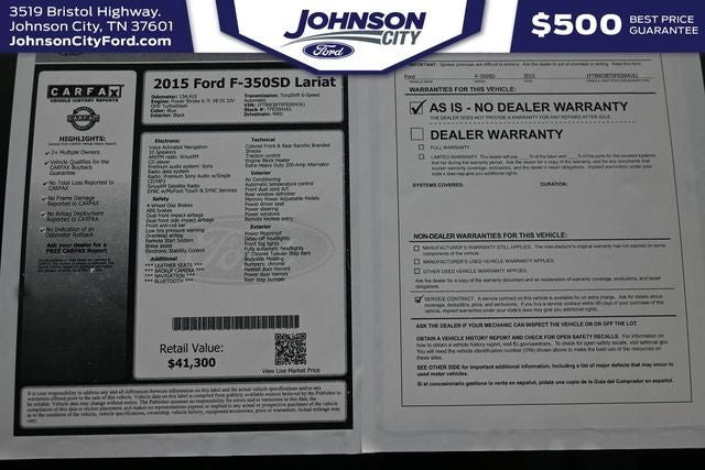 2015 Ford F-350SD Lariat