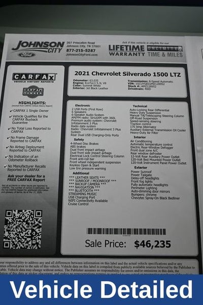 2021 Chevrolet Silverado 1500 LTZ