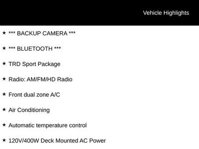 2022 Toyota Tacoma TRD Sport