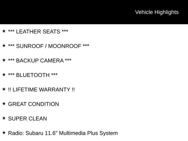 2025 Subaru Outback Onyx Edition XT