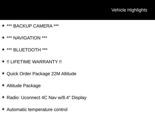 2022 Jeep Renegade Altitude
