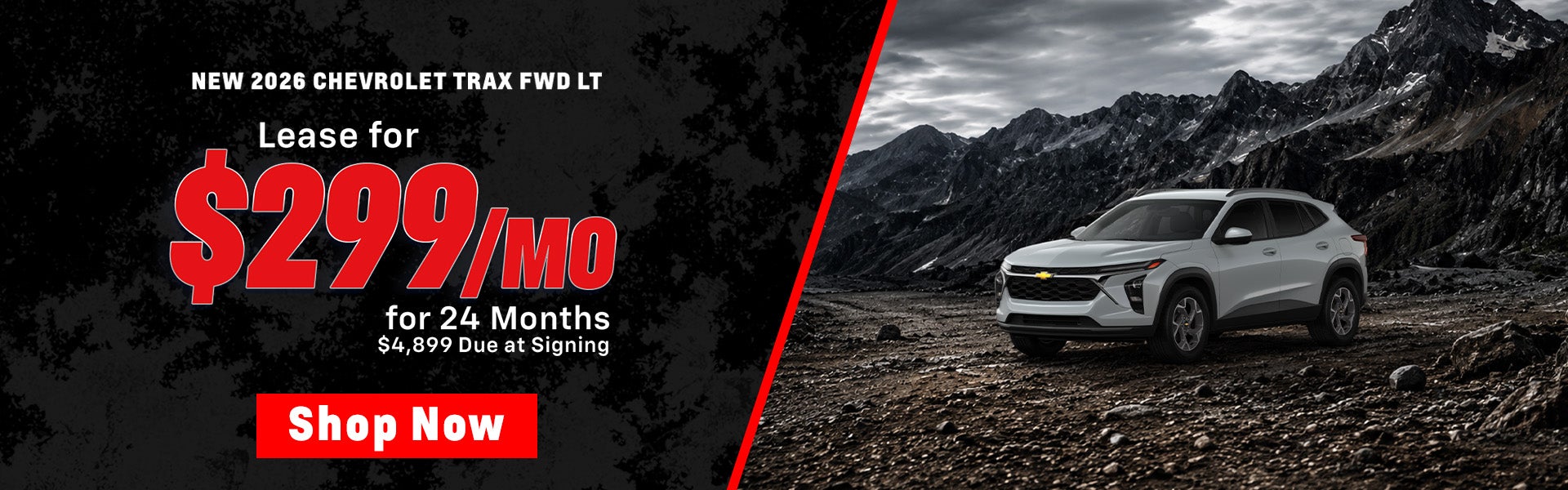 Lease a 2026 Chevrolet Trax FWD LT for $299 per month in Mor