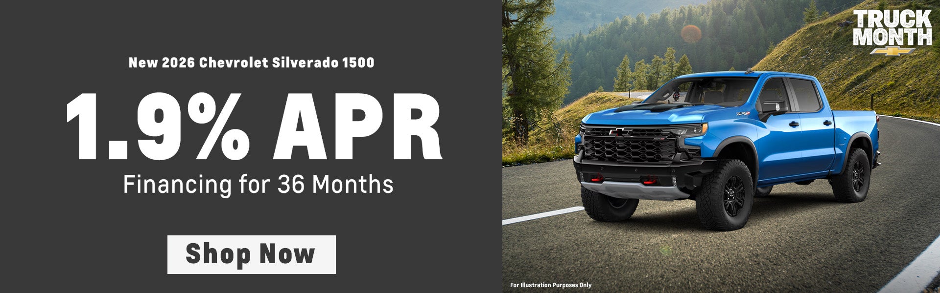 “2026 Chevrolet Silverado 1500 1.9% APR offer in Morristown 