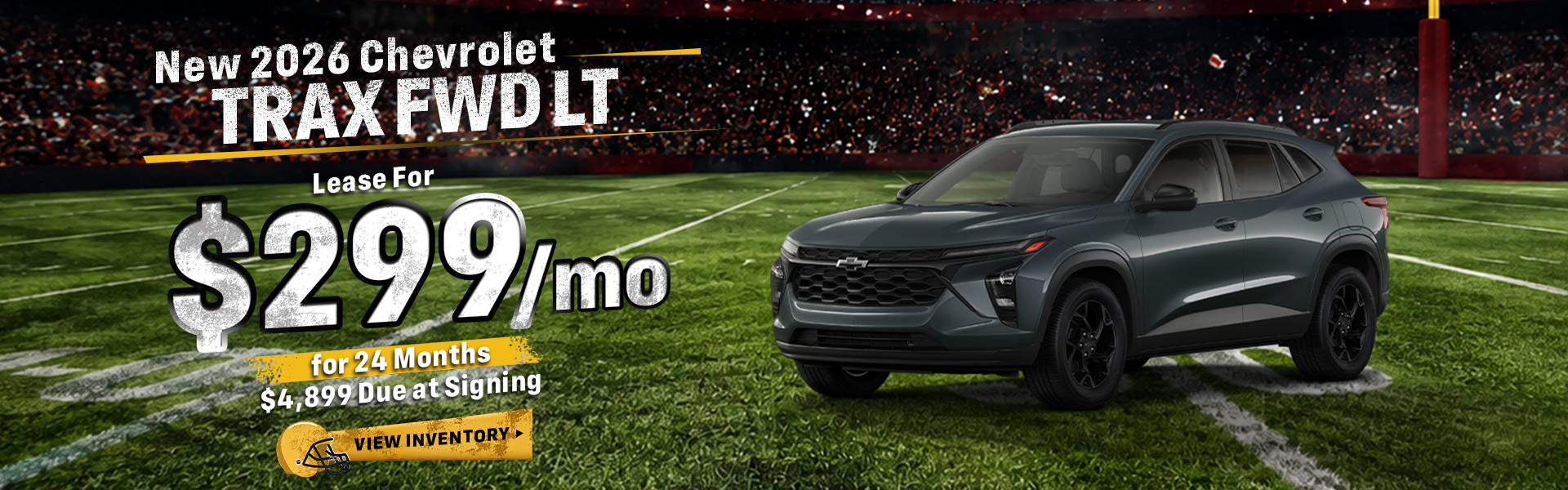 Lease a 2026 Chevrolet Trax FWD LT for $299 per month in Mor