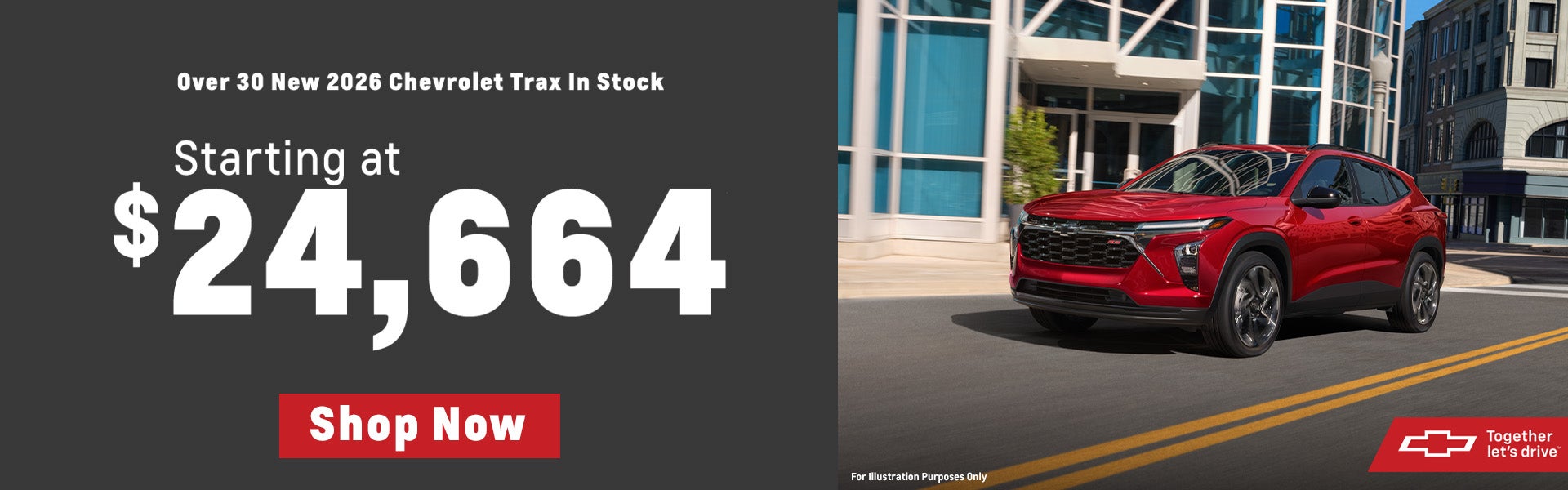 Over 30 New 2026 Chevrolet Trax In Stock